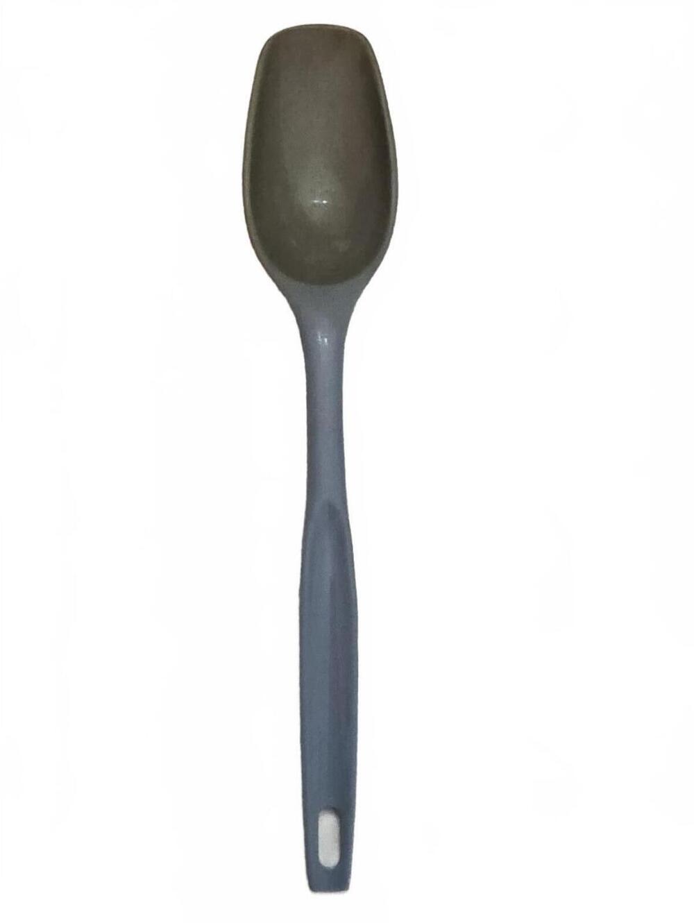 Vintage Kitchen Utensil Nylon Country Blue Square Serving Spoon
